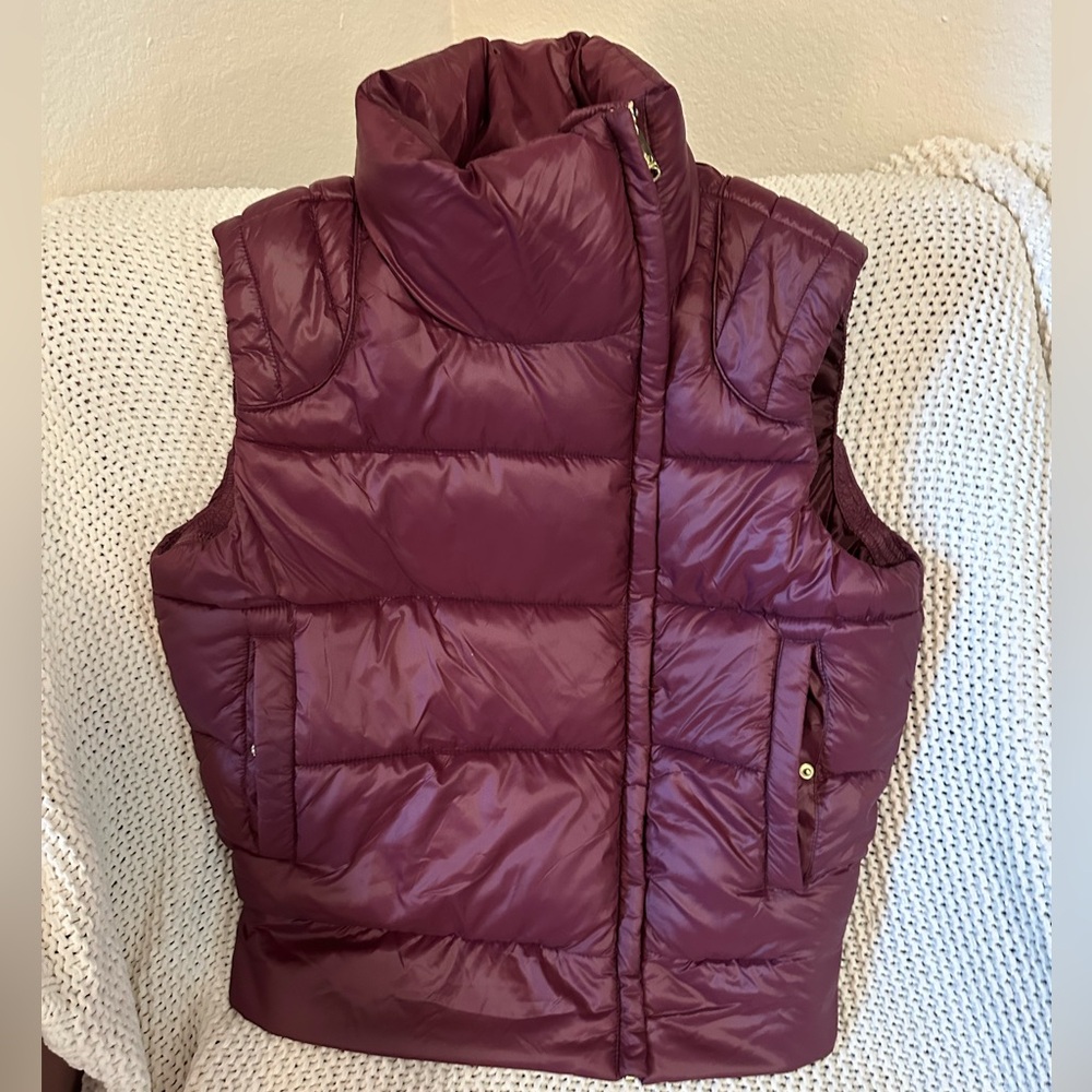 Sam Edelman Puffer Vest - Burgundy NWT